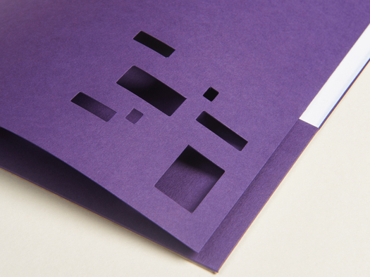 RJ Paper | Corporate folder – Colorplan Amethyst